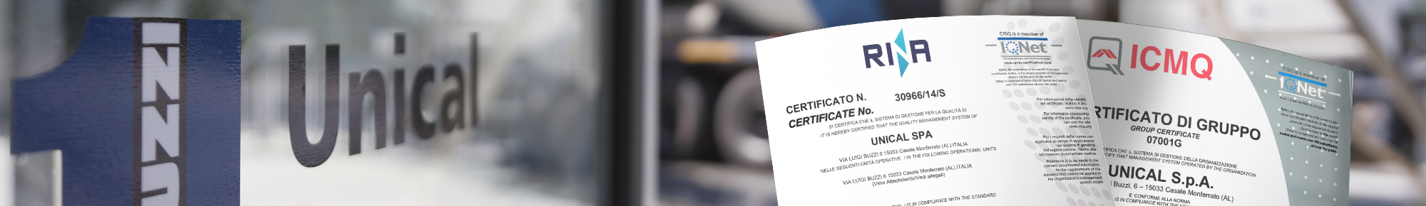 Certificazioni - heading