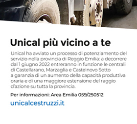 Potenziamento del servizio nella provincia di Reggio Emilia