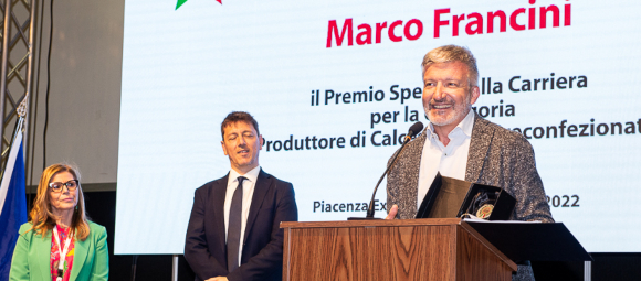 Agli Italian Concrete Technology Awards, Marco Francini riceve il Premio Speciale alla Carriera nella categoria Produttori di Calcestruzzo Preconfezionato.